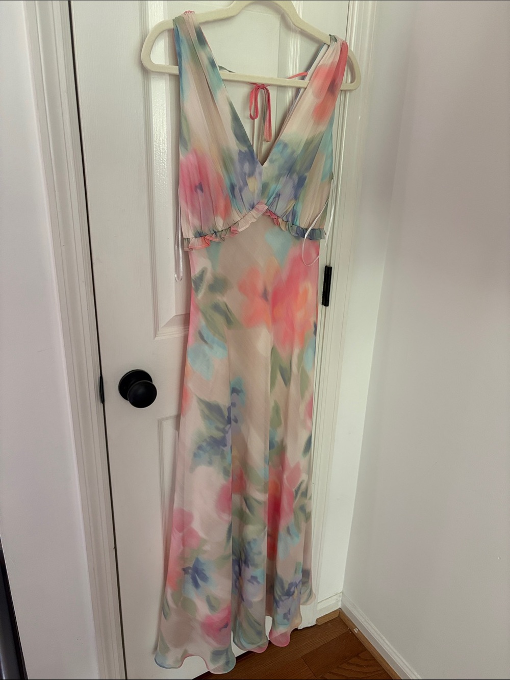 Taylor Pastel Ombre Maxi Dress - Pink, Blue, Cream